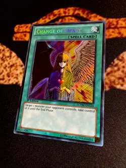 🔥 YUGIOH • CHANGE OF HEART • SECRET RARE • LCYW-EN124 • 1st EDITION • VLP 🔥 - Image 3