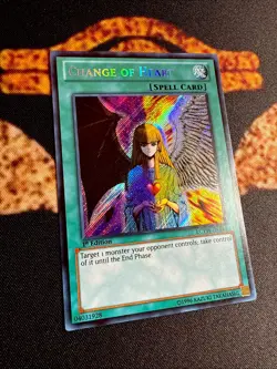 🔥 YUGIOH • CHANGE OF HEART • SECRET RARE • LCYW-EN124 • 1st EDITION • VLP 🔥 - Image 4