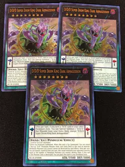 Yugioh D/D/D Super Doom King Dark Armageddon BLLR-EN008 1ST ultra x3 (NM) - Image 1