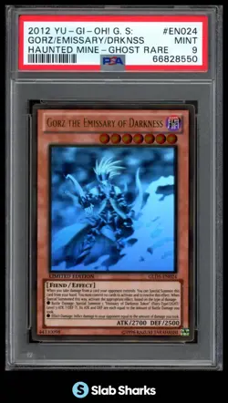 2012 YU-GI-OH! G.S: #GLD5-EN024 GORZ EMISSARY DARKNESS HAUNTED MINE GHOST PSA 9 - Image 1