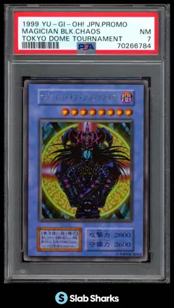 1999 YU-GI-OH! JPN PROMO MAGICIAN BLACK CHAOS TOKYO DOME TOURNAMENT PSA 7 - Image 1