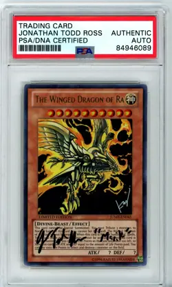 PSA Jonathan Todd Ross The Winged Dragon of Ra JUMP-EN045 SJ Mag Promos Ltd Ed - Image 1