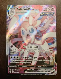 Sylveon VMAX 075/203 Ultra Rare Evolving Skies MINT Full Art Pokemon TCG Card - Image 1