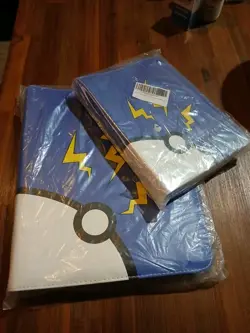 Lot of 2 Matching JXSHHAMZ 9 & 4 Pocket Card Binder Blue Pokemon Sealed - Image 2