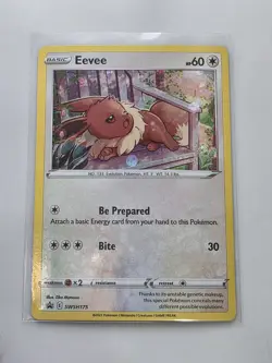 Eevee COSMOS HOLO Black Star PROMO card SWSH175 Sword & Shield Pokemon TCG 2021 - Image 1