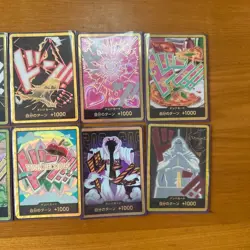 One Piece DON Card Set 10 Gold Frame Super Parallel Cards Gold DON Edition Rare - Image 3