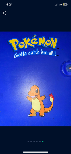 Vintage Pokemon 1999 Charmander 4-Pocket Card Binder Nintendo with cards - Image 2