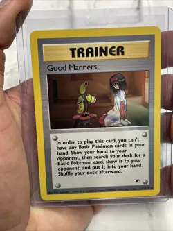 Good Manners Pokemon TCG Trainer 111/132 NM Vintage Nintendo Card Uncommon WOTC - Image 1