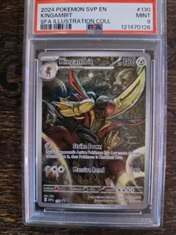 2024 Pokemon Kingambit PSA 9 SFA Illustration Collection #130 Card - Image 1