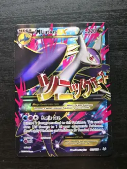 M Latios EX 102/108 XY Roaring Skies Pokemon Card Full Art Mega Holo - Image 1