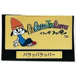PaRappa the Rapper PS1 Memory Card Sticker Vintage Sony PlayStation Japan - Image 1