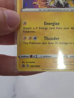 Jolteon SWSH094 NM Holofoil Promo Rare Pokemon Card - Image 3