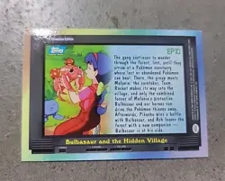 Pokemon Topps Card - EP10 Bulbasaur, the Hidden Village Blue Label Holo - Image 2