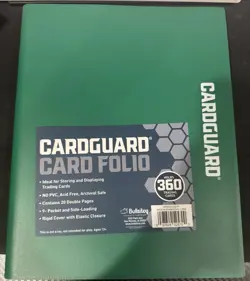CardGuard Trading Card Binder Pro-Folio - 9 Pocket Binder - Side-Loading 360 - Image 1