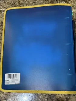 1999 Pokemon TCG Vintage Blue Ring Zipper Card Binder Gotta Catch Em All - Image 3