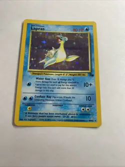 Pokemon Card - Lapras Fossil 10/62 Holo Rare - Image 4
