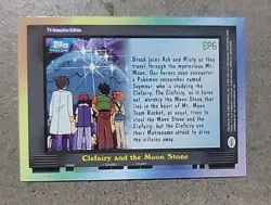 EP6 Clefairy and the Moon Stone Holo Pokemon Topps Series 2 Card LP - Image 2
