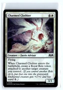 FOIL Charmed Clothier Wilds of Eldraine - MTG Magic the Gathering Card - Image 1