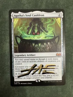 Agatha's Soul Cauldron MTG - NM Condition Autographed/Signed by Artist - Image 1