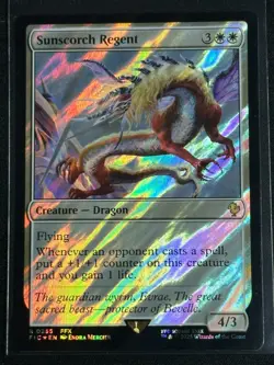 Magic MTG Final Fantasy Collector's Commander Surge Foil Sunscorch Regent FFX - Image 1