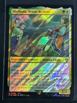 Magic MTG Final Fantasy Collector's Commander Surge Foil Shelinda Yevon Acolyte - Image 1