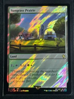 Magic MTG Final Fantasy Collector's Commander Surge Foil Sungrass Prairie SP FFX - Image 1