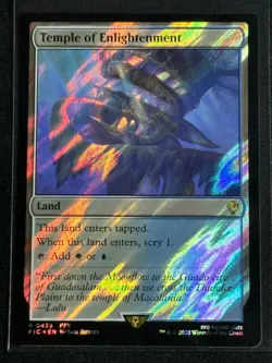 Magic MTG Final Fantasy Collector's Commander Surge Foil Temple of Enlightenment - Image 1