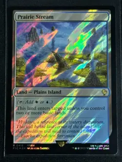Magic MTG Final Fantasy Collector's Commander Surge Foil Prairie Stream SP FFX - Image 1