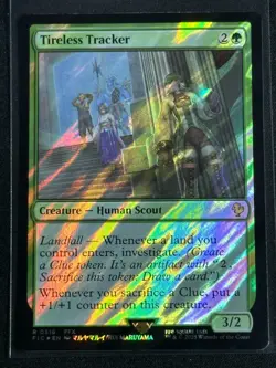 Magic MTG Final Fantasy Collector's Commander Surge Foil Tireless Tracker SP FFX - Image 1