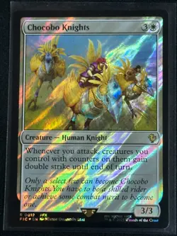Magic MTG Final Fantasy Collector's Commander Surge Foil Chocobo Knights FFX - Image 1