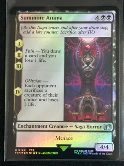 Magic the Gathering MTG Final Fantasy Summon: Anima Foil FFX SP - Image 1