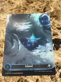 ISLAND Magic the Gathering MTG Edge of Eternities Celestial Lands Full Art Foil - Image 1