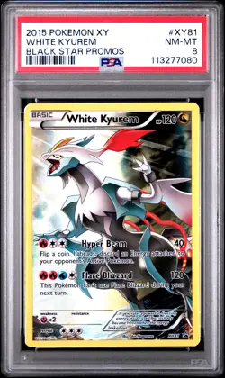 2015 POKEMON BLACK STAR PROMO WHITE KYUREM #XY81 PSA 8 NM #113277080 - Image 1