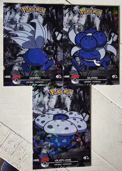 POKEMON CRYSTAL BLACK DARK EDITION 2025 Oddish Gloom Vileplume - Image 1