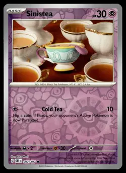SINISTEA [FOIL] - 097/197 - OBSIDIAN FLAMES OBF POKEMON SV REVERSE - NM - Image 1