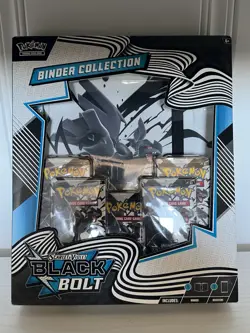 Pokemon Scarlet & Violet Black Bolt Binder Collection New/Sealed - Image 1