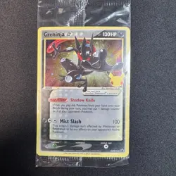 Pokemon Greninja Gold Star SWSH144 - Celebrations ETB PROMO Sealed - Image 1