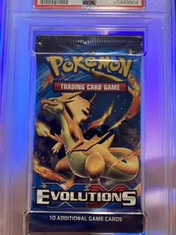 PSA 10 - XY Evolutions (2016) - Mega Charizard Sealed Booster Pack Pokemon - Image 2