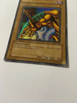 Yugioh! Right Arm of the Forbidden One LOB-122 1st Edition - MP - Ultra Rare - Image 3