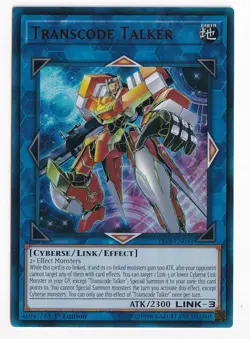 Yugioh! LP Transcode Talker - YS18-EN041 - Ultra Rare - 1st Edition Lightly Play - Image 1