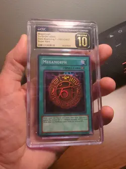 Megamorph Super Rare YuGiOh Dark Beginning 1 #DB1-EN037 2004 CGC PRISTINE 10 - Image 1