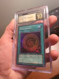 Megamorph Super Rare YuGiOh Dark Beginning 1 #DB1-EN037 2004 CGC PRISTINE 10 - Image 2