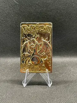 1999 Burger King Pokemon 23K Gold Plated Charizard Card w/ Pokeball - Image 1