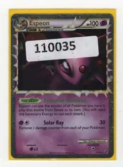 (110035) ESPEON PRIME 81/90 Ultra Rare Holo HGSS Undaunted Pokemon Card - Image 1