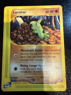 LP Larvitar Reg. Non-Holo 89/147 Aquapolis Pokemon Card - Image 1