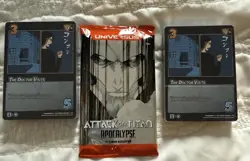 UniVersus Demo Deck X 2 Attack On Titan Card Game Gaming Network Sealed & Pack - Image 1