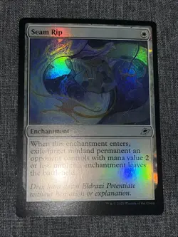 U 0034 Seam Rip FOIL Enchantment Uncommon EOE Edge of Eternities MTG Card - Image 1