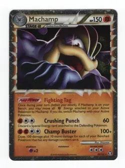 (110034) MACHAMP PRIME 95/102 Ultra Rare Holo HGSS Triumphant Pokemon Card - Image 2