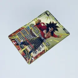 SS4 Son Goku Returned From Hell Dragon Ball Z Metal Gold Etched Trading Card Tc1 - Image 3
