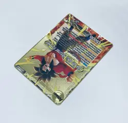 SS4 Son Goku Returned From Hell Dragon Ball Z Metal Gold Etched Trading Card Tc1 - Image 5